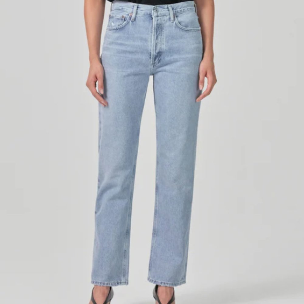 Agolde Lana Mid Rise in Riptide